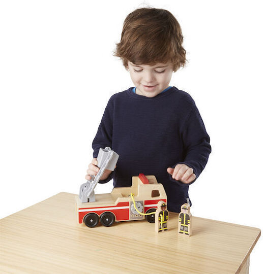 Melissa & Doug Пожарна Кола Камион Пожарна за Възраст 3+