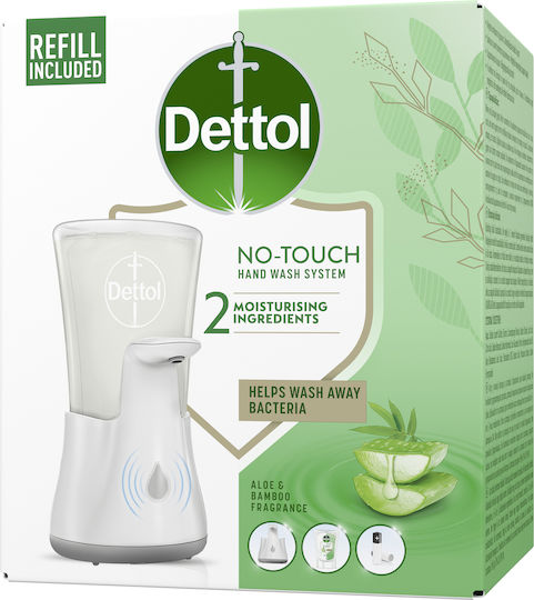 Dispenser automat de săpun Dettol No-touch & Refill Aloe Vera 250ml Dispenser automat de săpun Dettol No-touch & Refill Aloe Vera 250ml