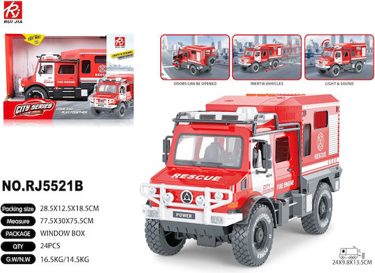 Martin Toys Пожарен Камион Пулбек за 3+ Години