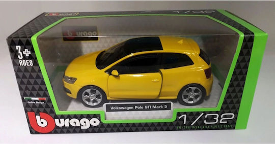 Bburago Mașinuță 1:43 Volkswagen Polo GTI Mark 5 - Galben