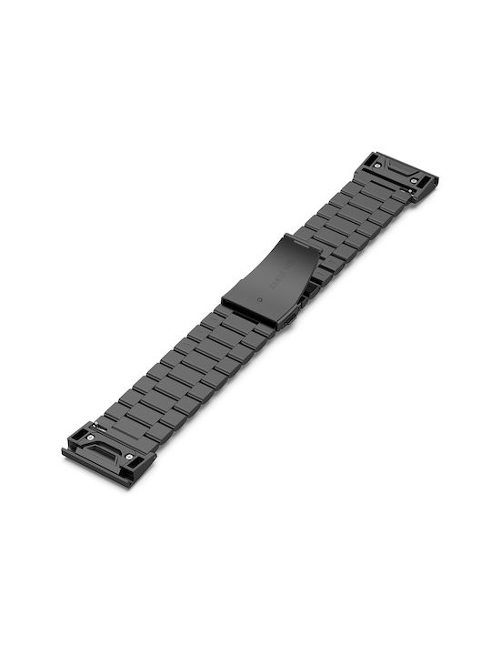 Techsuit S70 Curea Oțel inoxidabil Negru (Garmin Instinct 2S)