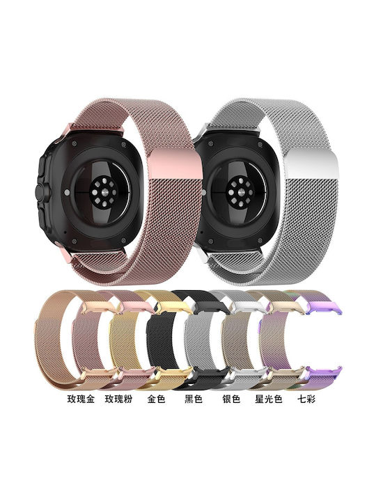 Techsuit Rostfreies Stahl Gold Tragbare Bänder (Galaxy Watch Ultra / Ultra 2)