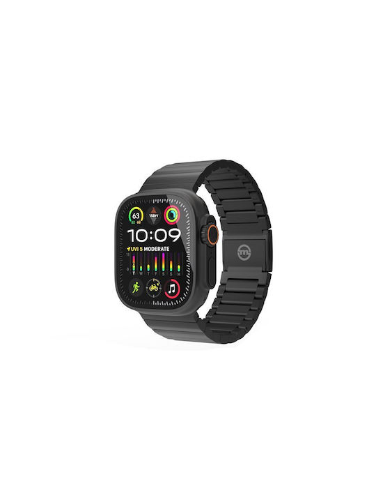 Titan Mobile Origin Titanium Strap Compatible with Apple Watch 4 5 6 7 8 9 SE Ultra1 2 42 44 45 49mm Black