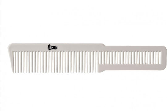 Barber Icon Comb Hair for Hair Cut White