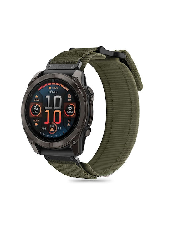 Tech-Protect Scout Pro Strap Fabric Green (Garmin Fenix 5, 6, 6 Pro, 7, 8)