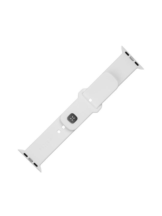 Fixed Fixed Silicone Sports Strap Silicone Strap Apple Watch Ultra Ultra 2 49mm White