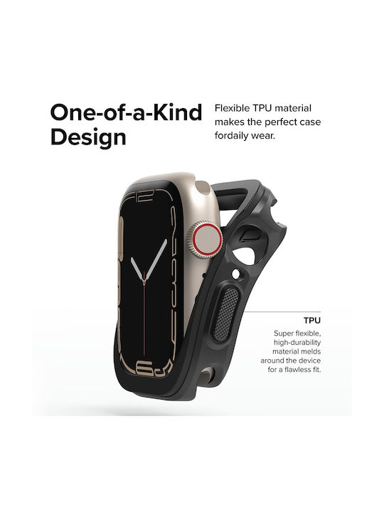 Ringke Silicone Case in Black color for Apple Watch Series 10 (46 mm)