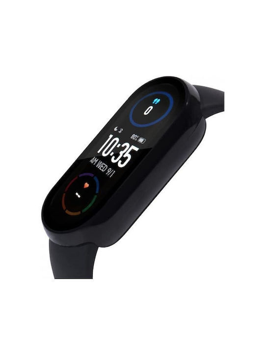 Tech-Protect Defense360 Πλαστική Θήκη με Τζαμάκι σε Μαύρο χρώμα για το Xiaomi Smart Band 8/8 NFC
