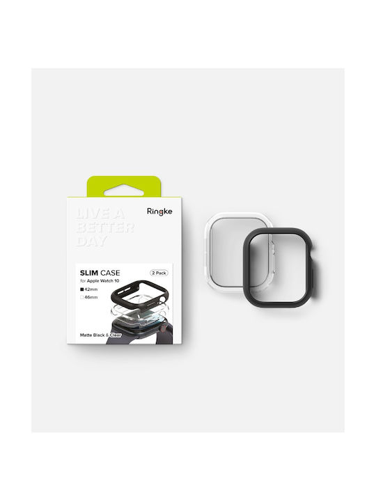 Ringke Slim 2-Pack Πλαστική Θήκη σε Διάφανο χρώμα για Apple Watch 10 42mm