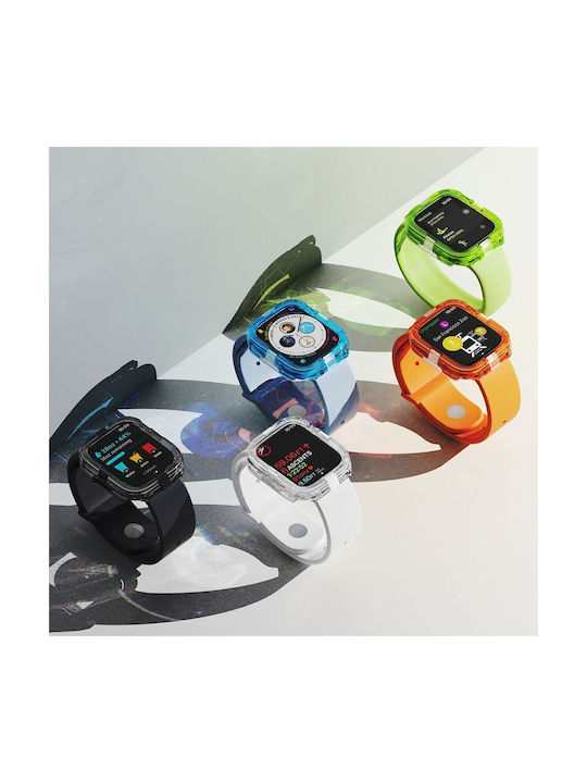 Ringke Fusion Bumper Silicone Case in Black color for Apple Watch 10 (46 mm)