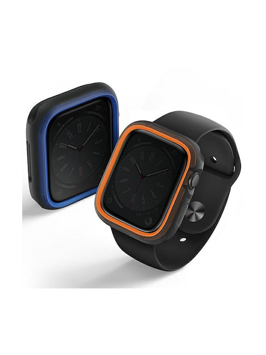 Uniq Moduo Carcasă de Silicon Blue / Orange pentru Apple Watch 45 mm, Apple Watch 44 mm