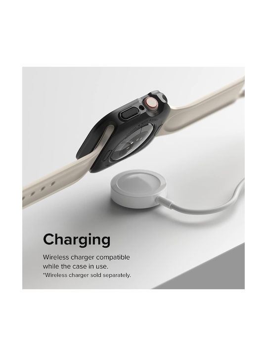 Ringke Air Sports Θήκη Σιλικόνης σε Μαύρο χρώμα για Apple Watch Series 10 (42 mm)