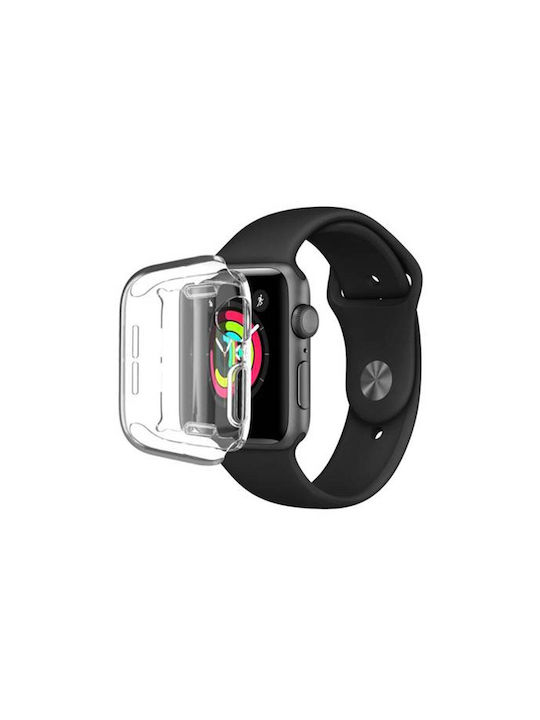 Защитна Силиконов Калъф в Прозрачен цвят за Apple Watch 41 мм