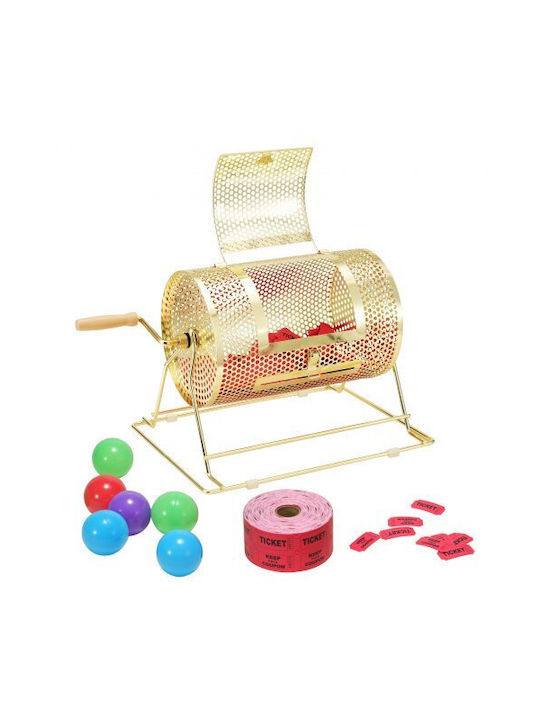 Vevor Draw Drum Metal Cage Raffle Wooden Handle Capacity 2500 Tickets or 100 Ping Pong Balls Cjgjs12yc0003g2kpv0