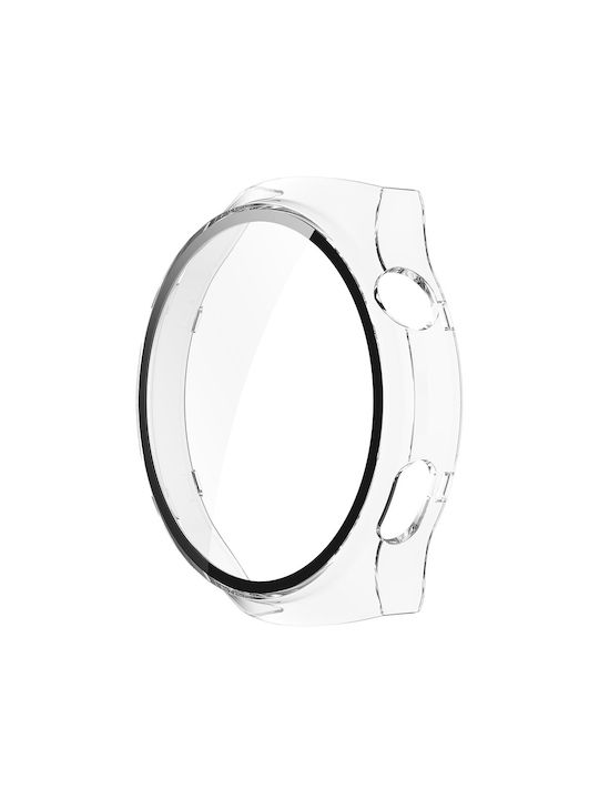 Techsuit Carcasă de Plastic cu Sticlă în culoarea Transparent pentru Huawei Watch 4 Pro