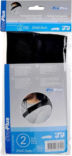 ProPlus Μαξιλαράκια Ζώνης Αυτοκινήτου Μαύρα 2τμχ