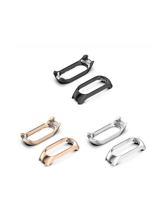 Xiaomi Mi Band 7 7 Nfc Metal Frame Watch Protective Case Silver