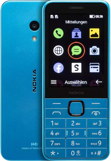 Nokia 235 4G (2024) Dual SIM Mobile with Buttons (English Menu) Blue