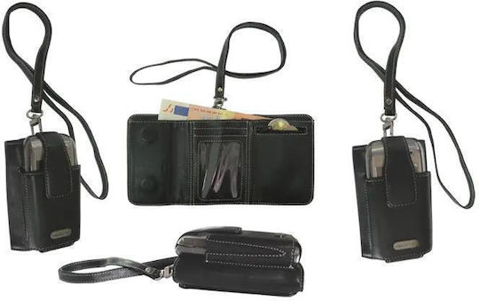 Volte-Tel Brieftasche mit Halsband Beutel Schwarz 8025198