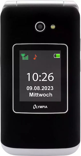 Olympia Vitus Dual-SIM Handy mit Großen Tasten (Englisch) Schwarz