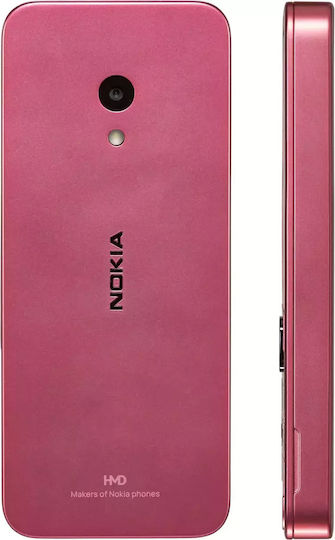 Nokia 225 4G (2024) Dual SIM Κινητό με Κουμπιά (Αγγλικό Μενού) Ροζ
