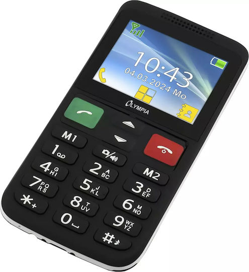 Olympia Lux Dual-SIM Handy mit Großen Tasten Schwarz