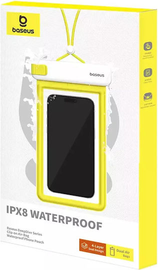 Baseus Deepdive Waterproof Case Rezistentă la apă până la 7.2" Alb P60271600211-00