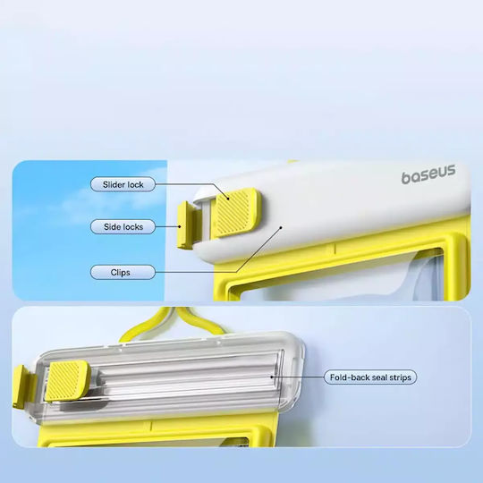 Baseus Deepdive Waterproof Case Rezistentă la apă până la 7.2" Alb P60271600211-00