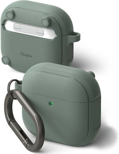 Ringke Onyx Case Silicone with Hook in Green color for Apple AirPods 4