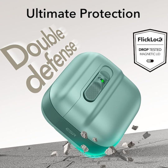ESR Halolock Magsafe Case Plastic in Green color for Apple AirPods 4