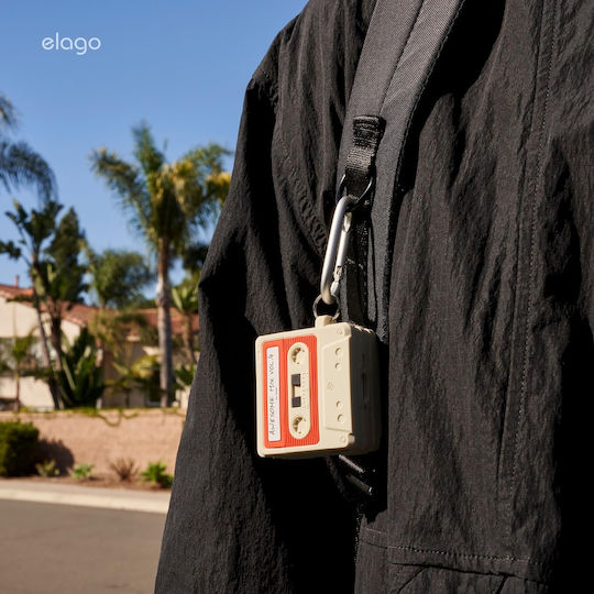 Elago Cassette Θήκη Σιλικόνης σε Λευκό χρώμα για Apple AirPods 4