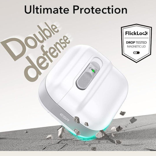 ESR Case Silicone in White color for Apple AirPods 4