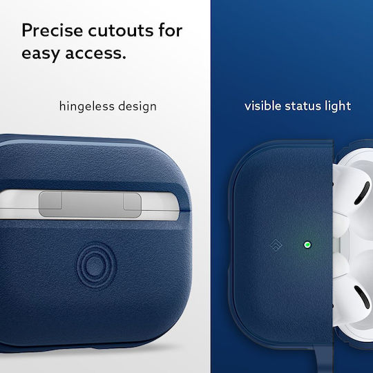 Caseology Vault Husă cu cârlig în culoarea Albastru marin pentru Apple AirPods Pro