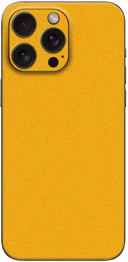 Protective Back Skin Sticker for iPhone 16 Pro Max Gams Premium Vinyl Skin Back Plate Yellow Satin Gams-vnl-skin-ys-001-083