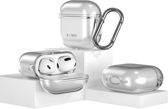 Tech-Protect Flexair Case Silicone in Gray color for Apple AirPods 4