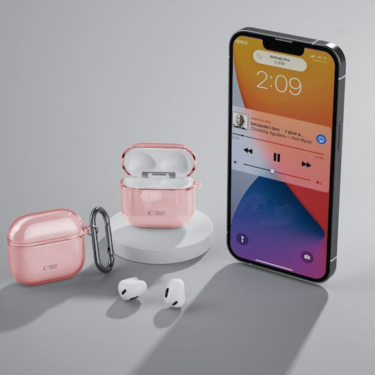 Tech-Protect Flexair Case Silicone in Pink color for Apple AirPods 4