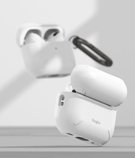 Ringke Layered Silicone Case with Keychain White for Apple AirPods Pro