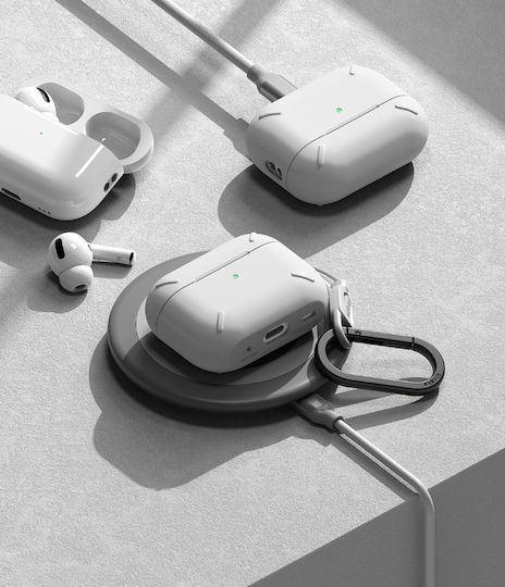 Ringke Layered Silicone Case with Keychain White for Apple AirPods Pro