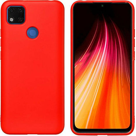 Realme C21 Silky Soft Touch Finish Tpu Silicone Back Cover Case Red Oem