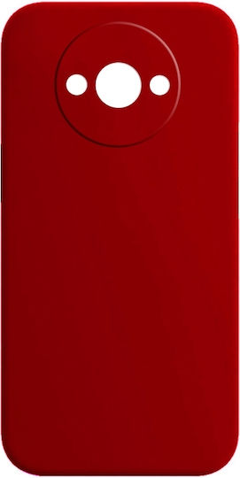 Umschlag Rückseite Silikon Rot (Xiaomi Redmi A3 4G (Weltweit))