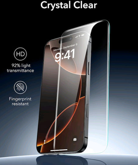 ESR Armorite Tempered Glass Μαύρο (iPhone 16 Pro)