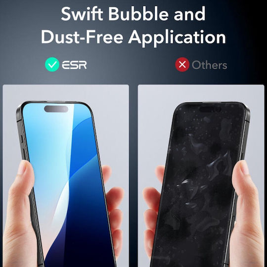 ESR Armorite Tempered Glass Μαύρο (iPhone 16 Pro)