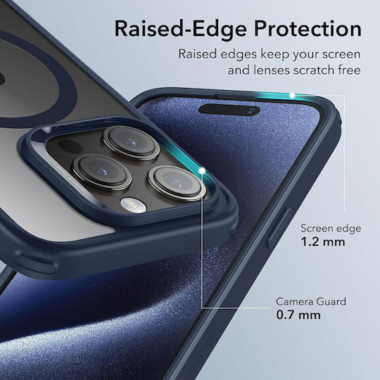 ESR Classic Hybrid Halolock Back Cover Σιλικόνης Μπλε (iPhone 15 Pro)