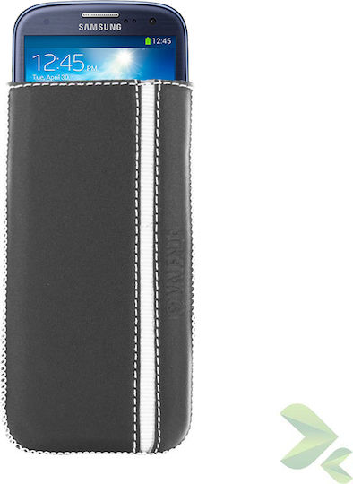 Valenta Back Cover Δερμάτινο Μαύρο (HTC One)