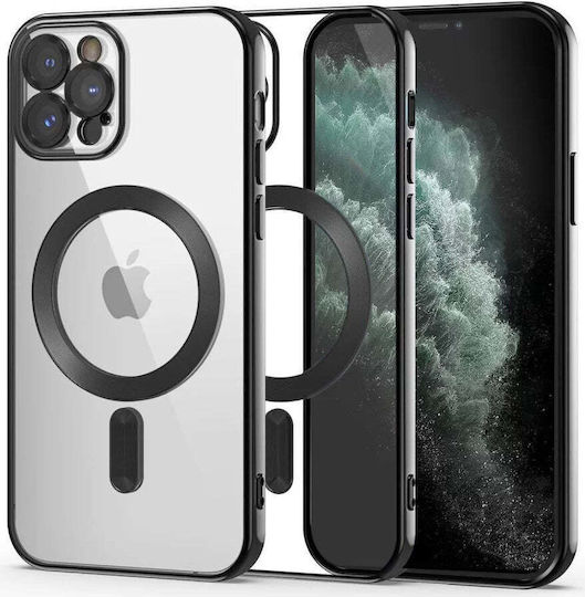 Nuon Umschlag Rückseite Silikon Schwarz (iPhone 14 Pro Max)
