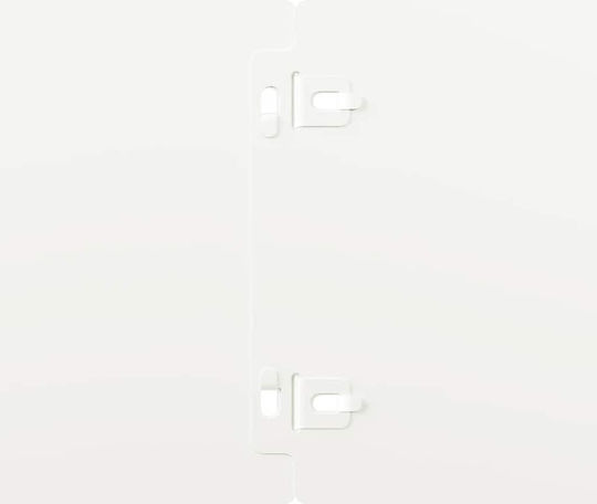 vidaXL Metallgartenbordüre in Weiß Farbe 1.03m x 15cm