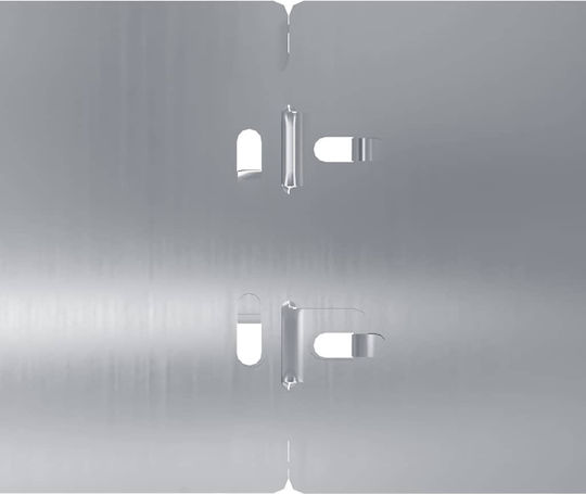 vidaXL Bordură de Grădină din Metal în Culoarea Argintiu 1.03m x 10cm