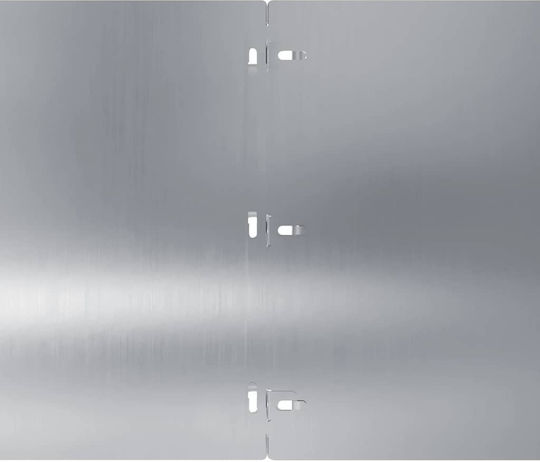 vidaXL Metallgartenbordüre in Silber Farbe 1.03m x 25cm