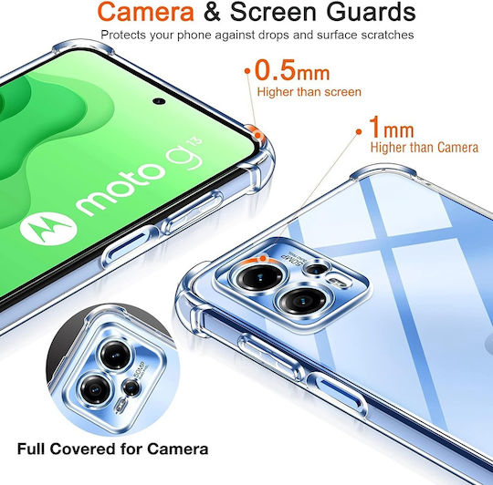 Techsuit Shockproof Clear Silicone Motorola Moto G35 Clear