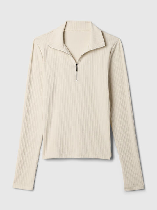 GAP Women's Long Sleeve Sweater Cotton Chino Beige